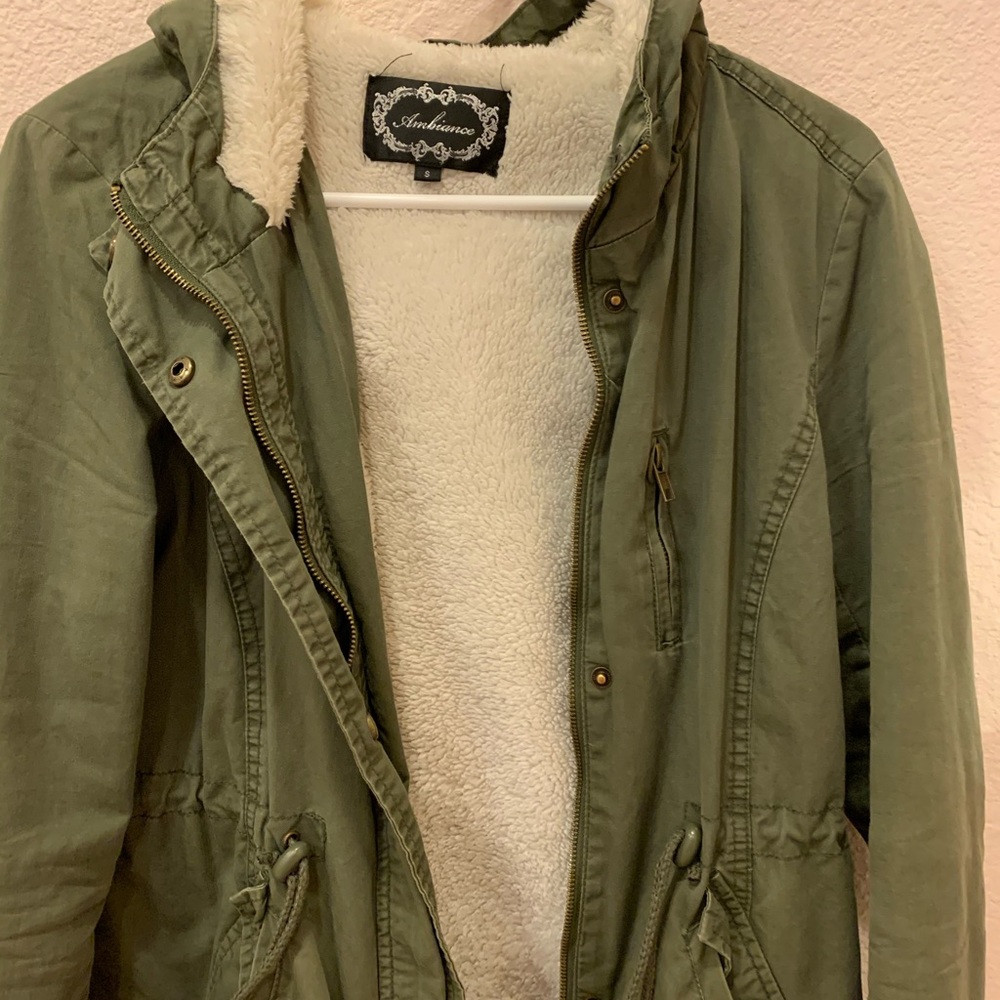 Green Furred Coat
